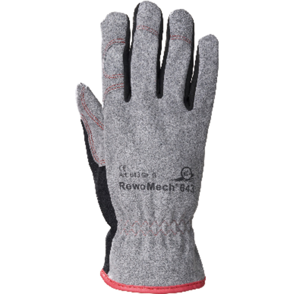 KCL Mechanischer Schutzhandschuh RewoMech® 643, grau, Größe 11 Produktbild img2 L