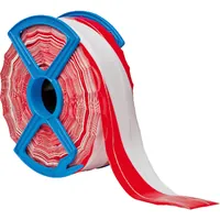 Kelmaplast Absperrband 250-m-Rolle, rot/weiß schraffiert Produktbild