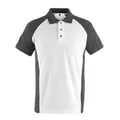 Produktbild von MASCOT® - Berufs-Poloshirt Bottrop 50569-0209, weiß/dunkelanthrazit, Größe XL