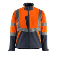 Produktbild von MASCOT® - Warnschutz-Softshelljacke Kiama 1591 400, warnorange/schwarzblau, Grö