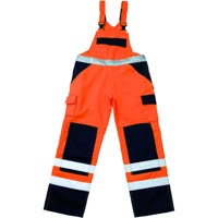 Produktbild von MASCOT® - Warnschutz-Latzhose Barras 07169-860, warnorange/kornblau, Größe C60,