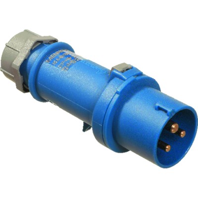 Produktbild von as® Schwabe - CEE-Stecker 230V/16A, blau, mit Schraubanschlüssen