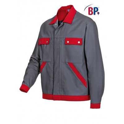 Produktbild von BP® - Arbeitsjacke 1454 720 dunkelgrau/rot, Größe 64/66