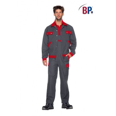 Produktbild von BP® - Arbeitsjacke 1454 720 dunkelgrau/rot, Größe 64/66