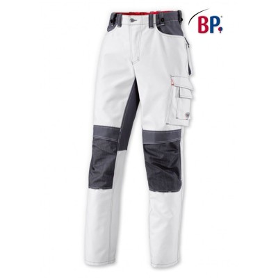 Produktbild von BP® - Arbeitshose 1789 555 weiß/dunkelgrau, Größe 52l