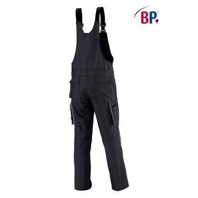 Produktbild von BP® - Latzhose 1790 555 schwarz/dunkelgrau, Größe 56l