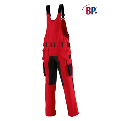 Produktbild von BP® - Latzhose 1791 555 rot/schwarz, Größe 46n
