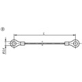 Produktbild von KIPP - HALTESEIL FORM:B MIT QUETSCHKABELSCHUH L=200, EDELSTAHL, KOMP:ALUMINIUM