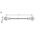 Produktbild von KIPP - HALTESEIL FORM:B MIT QUETSCHKABELSCHUH L=200, EDELSTAHL, KOMP:ALUMINIUM