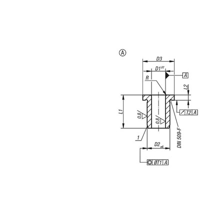 Produktbild von KIPP - BOHRBUCHSE MIT BUND DIN172, FORM:A EINSATZSTAHL 5,4X10X20