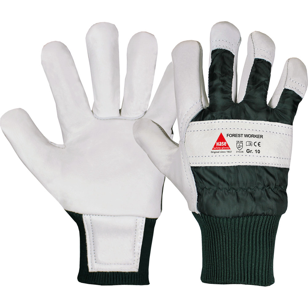 Hase Safety Gloves Forsthandschuh Forest Worker I, Kat. II, grau, Größe 10 Produktbild img1 L