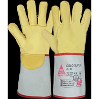 Produktbild von Hase Safety Gloves - Schweißerhandschuh Oslo-Super, Kat. II, grau, Größe 10