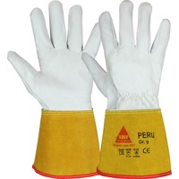 Produktbild von Hase Safety Gloves - Schweißerhandschuh, Kat. II, natur, Größe 10