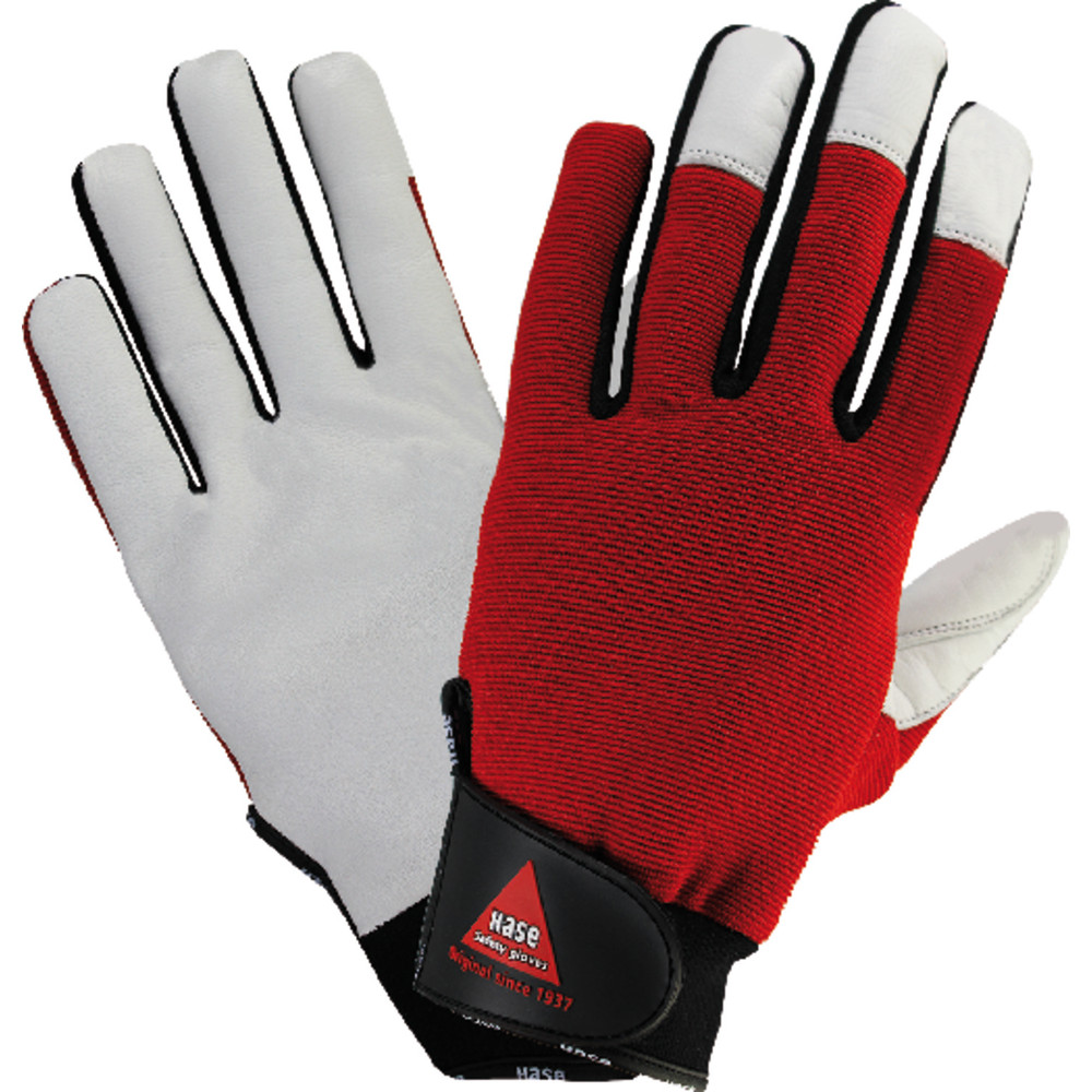 Hase Safety Gloves Mechanischer Lederhandschuh, Kat. I, grau, Größe 10 Produktbild img2 L