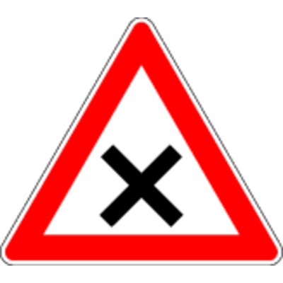 Produktbild von null - Verkehrszeichen 102 "Kreuzung o. Einmündung Vorfahrt von rechts", Dreiec