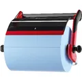 TORK Wandhalter für Putzpapierrolle bis 430mm Rollenbreite, rot/schwarz Produktbild img2 S