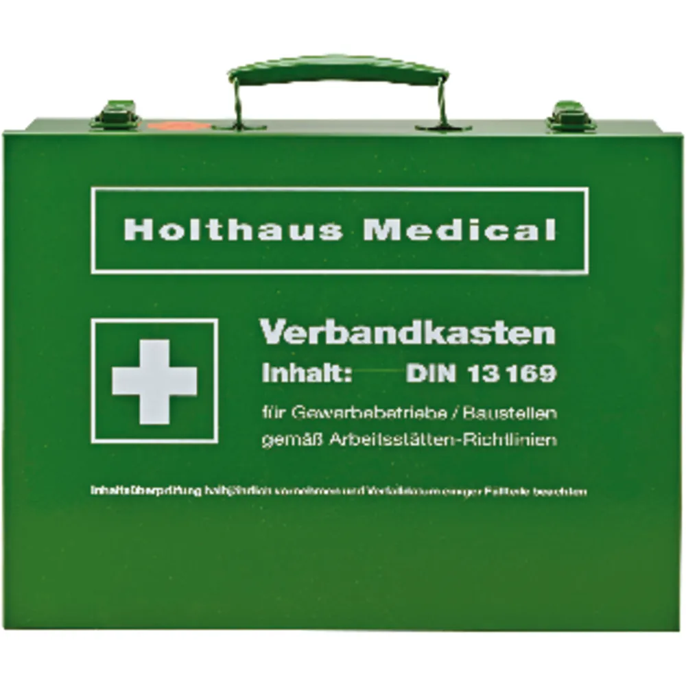 Holthaus Medical Verbandkasten Nr. 63169, DIN 13169-E, grün Produktbild img1 L