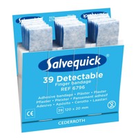 Produktbild von CEDERROTH - Salvequick Nachf. 39Pfl. detekt.,Fingerverbände