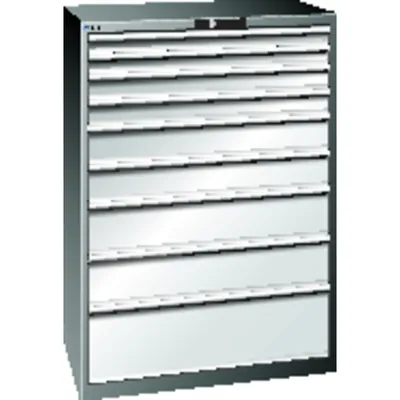 Produktbild von LISTA - Schubladenschrank grau H1000, 9 Schubladen
