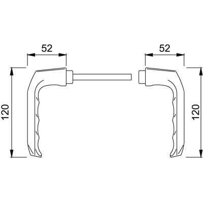 Produktbild von HOPPE® - Drückerlochteil London 113, 8mm,neusilberfarben eloxiert