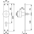 Produktbild von HOPPE® - Halbgarnitur 58/202, LS,PZ72,F2,o. No.