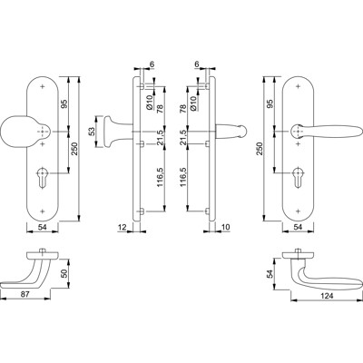 Produktbild von HOPPE® - SI-WSG 86G/3331/3310/1510,LS ov.,12mm,ES1/PZ 92/10,F1,TS 67-72