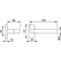 HOPPE® Halbgarnitur Amsterdam E1400GF2/55,8,F69,o. No. Produktbild img2 S