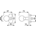 HOPPE® Halbgarnitur FS-E50G/55,F69 Produktbild img2 S