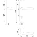 Produktbild von HOPPE® - Drückergarnitur Vitória M1515/302, LS,BB72/8,F71,TS 37-47,o. No.