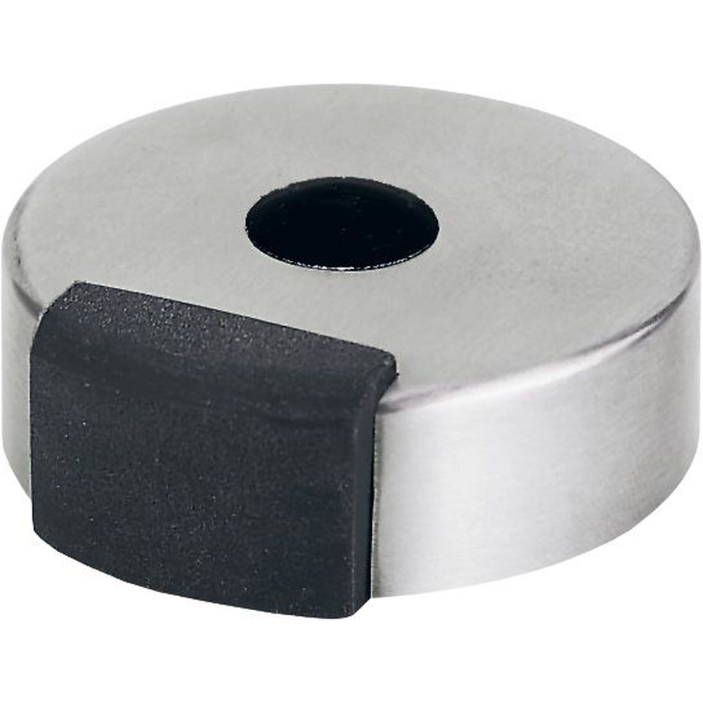 HOPPE® Bodentürstopper, E484,H 18mm,Ø 52mm, ohne Verdrehsicherung, edelstahl matt Produktbild img1 L