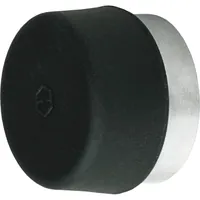 HOPPE® Wandtürstopper, mit aufgesetztem Gummipuffer, E487,Ø 32mm, edelstahl matt Produktbild