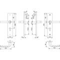 Produktbild von HOPPE® - SI-DRG 1117/2221A/2440,LS eck.,12mm,ES0/PZ 92/10,F2,TS 67-72