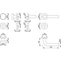 Produktbild von HOPPE® - Wechselgarnitur Bonn 58/42KV/42KVS/150,PZ,8,F1,TS 37-42