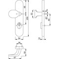 Produktbild von HOPPE® - SI-HG 86G/3332ZA,LS ov.,15mm,ES1,ZA/PZ 72/8,F1,TS 37-42