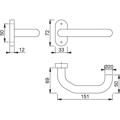 Produktbild von HOPPE® - Halbgarnitur Paris E138GF/55,10,F69,o. No.