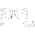 Produktbild von HOPPE® - SI-WSG FS-58/3332KZA/353K-1/138F,KS ov.,15mm,ES1,ZA/PZ 72/9,F1,TS 42-4