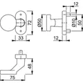 HOPPE® Halbgarnitur FS-58G/55,F1 Produktbild img2 S