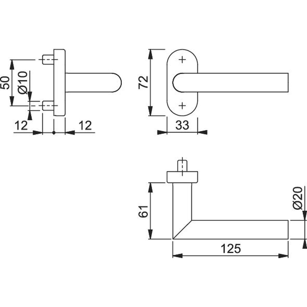 HOPPE® Halbgarnitur Amsterdam FS-E1400F/55,9,F69 Produktbild img2 L
