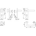 Produktbild von HOPPE® - Wechselgarnitur Paris E58/353KH/138, KS,PZ72/8,F69,TS 40-45