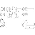 Produktbild von HOPPE® - Wechselgarnitur Amsterdam FS-E58/42H/42HS/1400,PZ,9,F69,TS 40-65