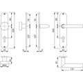 Produktbild von HOPPE® - Wechselgarnitur Stockholm E58/302/1140Z, LS,PZ72/8,F69,TS 35-45,o. No.