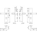 Produktbild von HOPPE® - SI-DRG 113/2221/2210,LS eck.,12mm,ES1/PZ 72/8,F1,TS 37-47