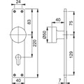 Produktbild von HOPPE® - Halbgarnitur 58/202, LS,PZ72,F2,o. No.