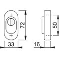 Produktbild von HOPPE® - Schutzrosette E55S-ZA,oval,16mm,ZA/PZ,F69