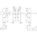 Produktbild von HOPPE® - SI-WSG E86G/3331/3310/1138Z,LS ov.,12mm,ES1/PZ 72/8,F69,TS 42-47