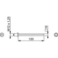 HOPPE® Rollenwechselstift FDW, 10x120mm,TS 77-98 verzinkt Produktbild img2 S