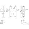 Produktbild von HOPPE® - SI-WSG M57/371A/370/112SH,LS eck.,12mm,ES1/PZ 92/10,DL,brü.,TS 57-62