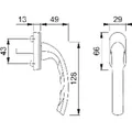 HOPPE® Fenstergriff,VK7x37, Aluminium Stahl F9 Produktbild img2 S