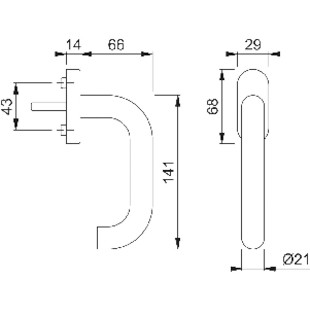 HOPPE® Fenstergriff VK7, Edelstahl Produktbild img2 L