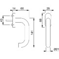 Produktbild von HOPPE® - Fenstergriff VK7, Edelstahl